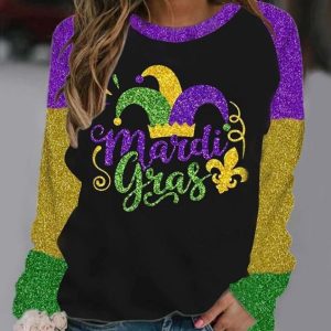 Mardi Gras Carnival Crewneck Sweatshirt
